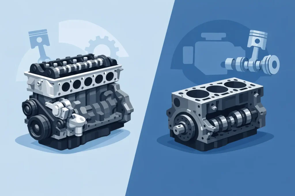Difference Between Long Block and Short Block Engines