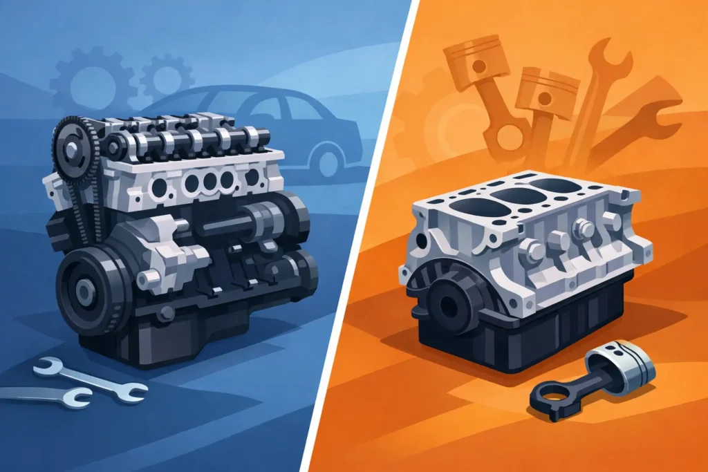 Long Block vs Short Block Engine Replacement