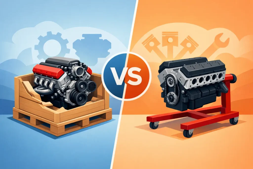Crate Engine vs Long Block: What Fits Best?
