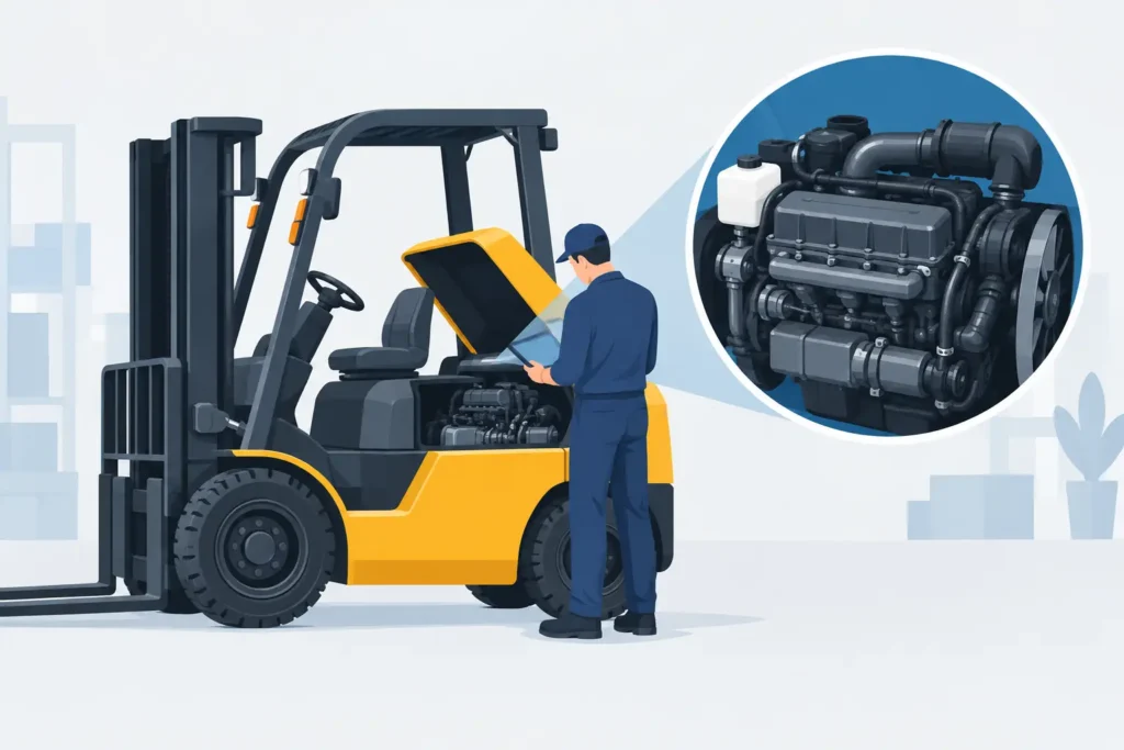 How to Identify Forklift Engine Model Fast